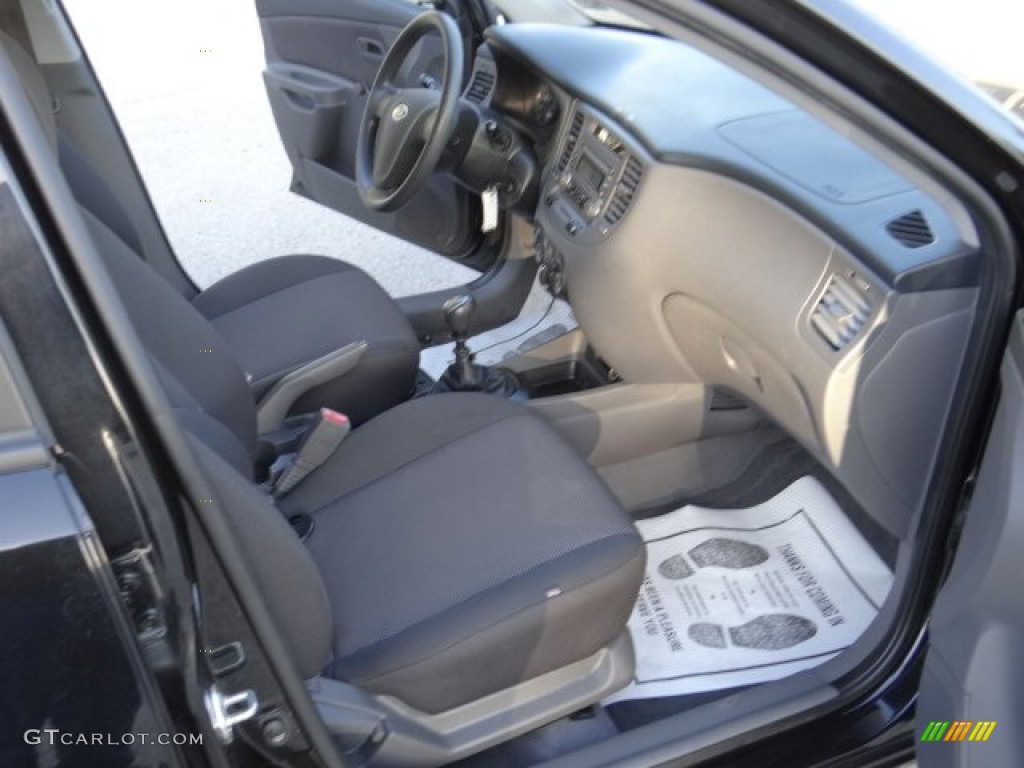 2008 Rio LX Sedan - Black / Gray photo #19