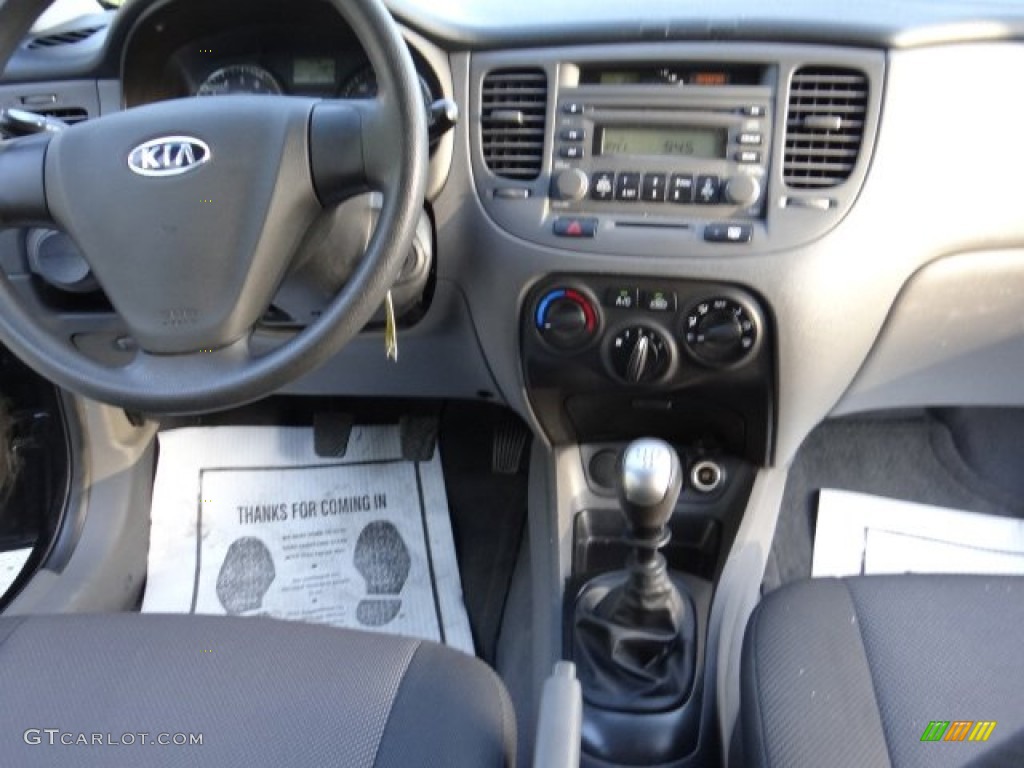 2008 Rio LX Sedan - Black / Gray photo #24