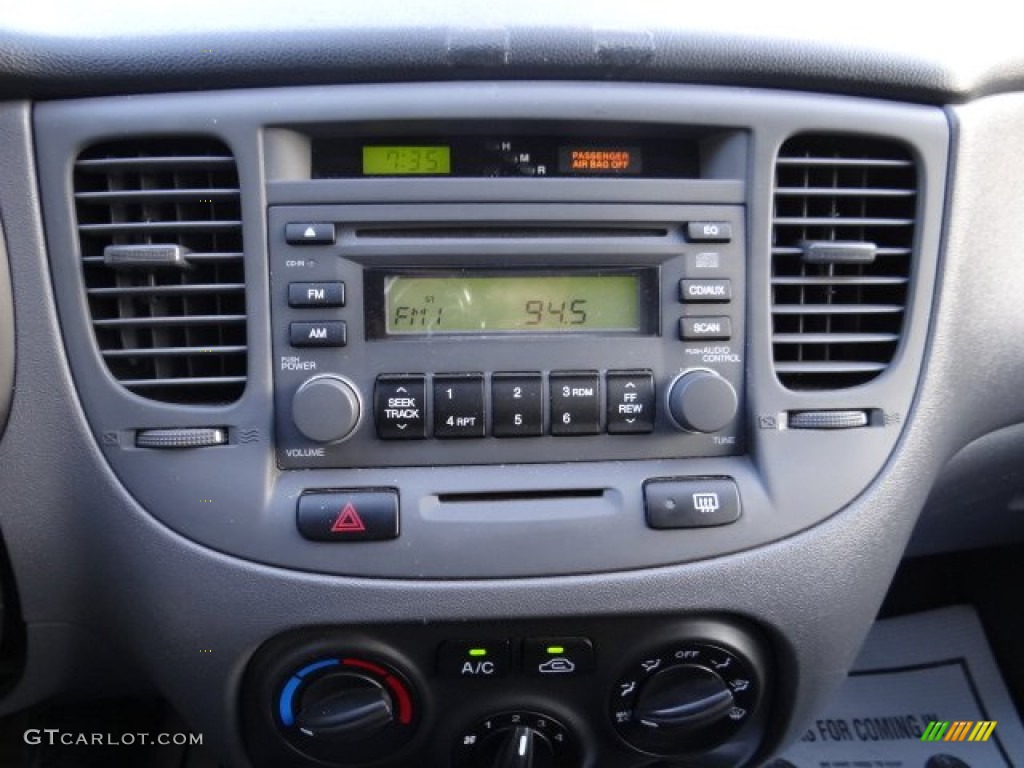 2008 Rio LX Sedan - Black / Gray photo #31