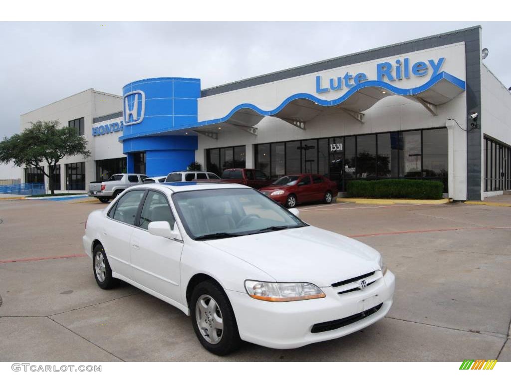 2000 Accord EX V6 Sedan - Taffeta White / Ivory photo #1