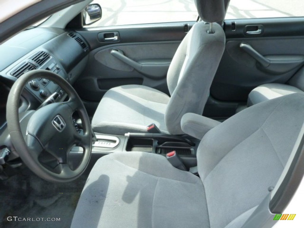2002 Honda Civic LX Sedan Front Seat Photo #82725814