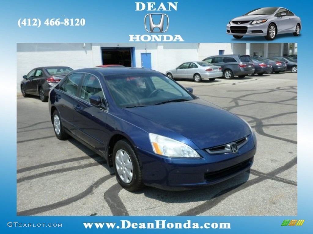 2003 Accord LX Sedan - Eternal Blue Pearl / Gray photo #1