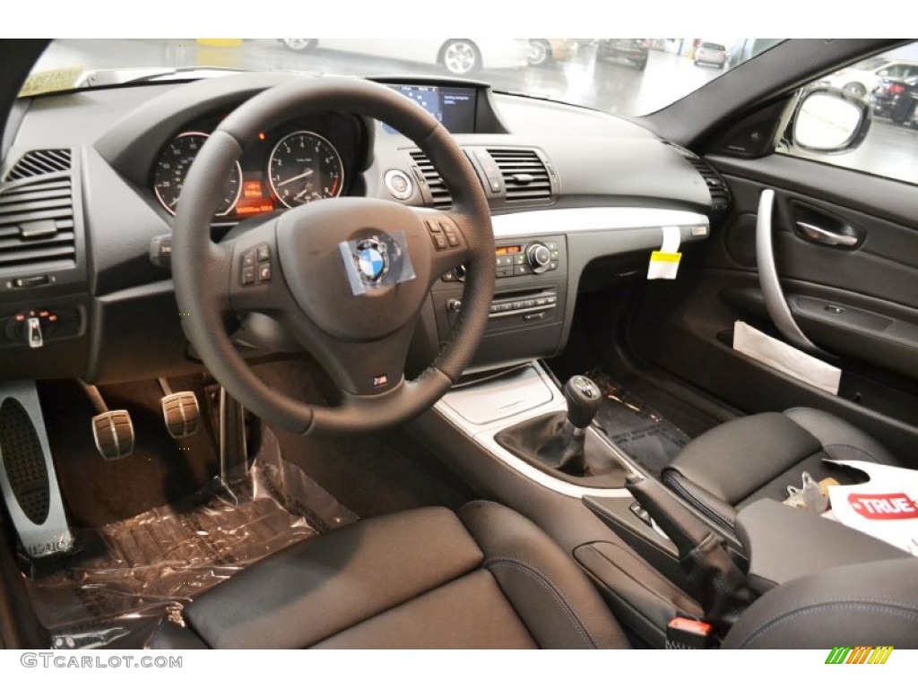 Black Interior 2013 BMW 1 Series 135is Coupe Photo #82726455