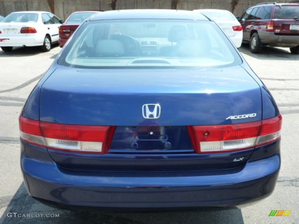 2003 Accord LX Sedan - Eternal Blue Pearl / Gray photo #4