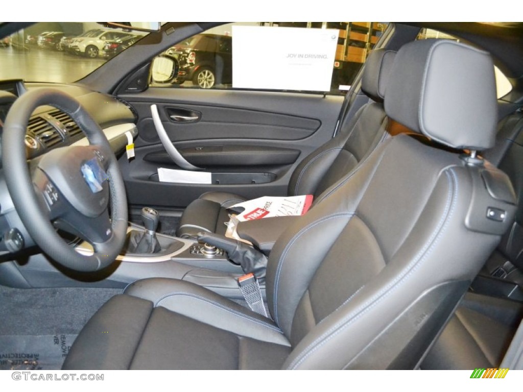 Black Interior 2013 BMW 1 Series 135is Coupe Photo #82726468