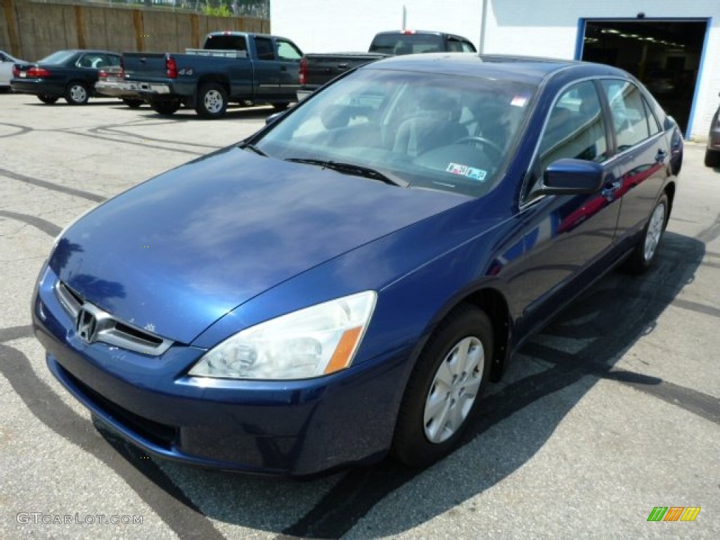 2003 Accord LX Sedan - Eternal Blue Pearl / Gray photo #7