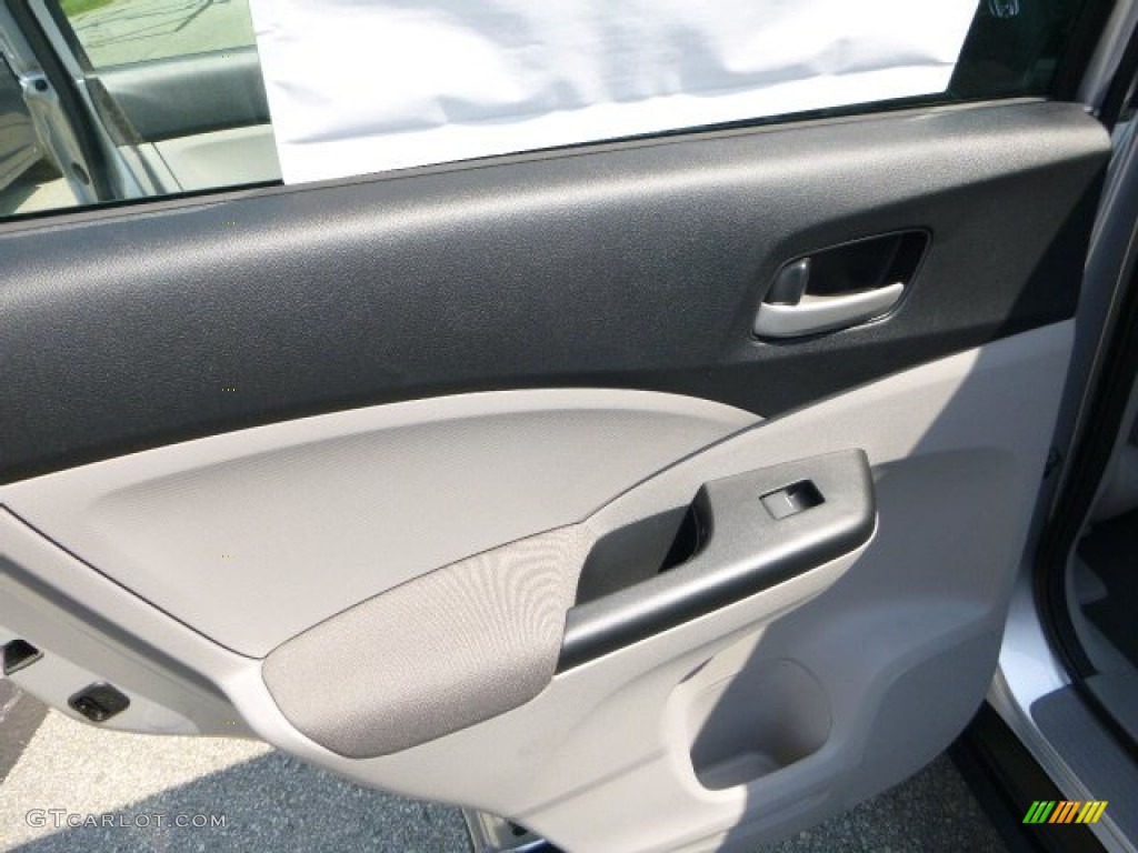 2013 CR-V LX AWD - Alabaster Silver Metallic / Gray photo #13
