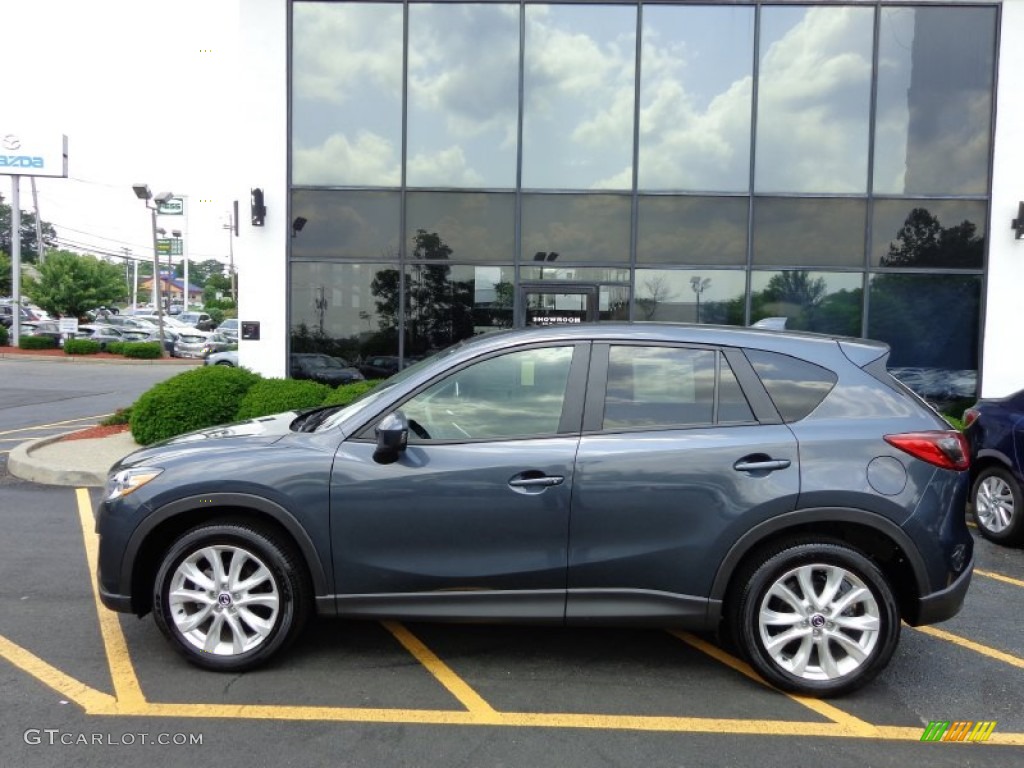 Metropolitan Gray Mica 2013 Mazda CX-5 Grand Touring AWD Exterior Photo #82729150