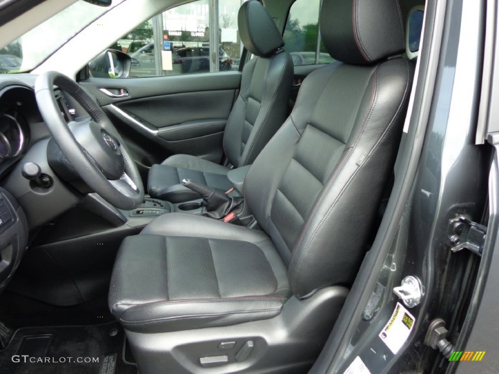 Black Interior 2013 Mazda CX-5 Grand Touring AWD Photo #82729237
