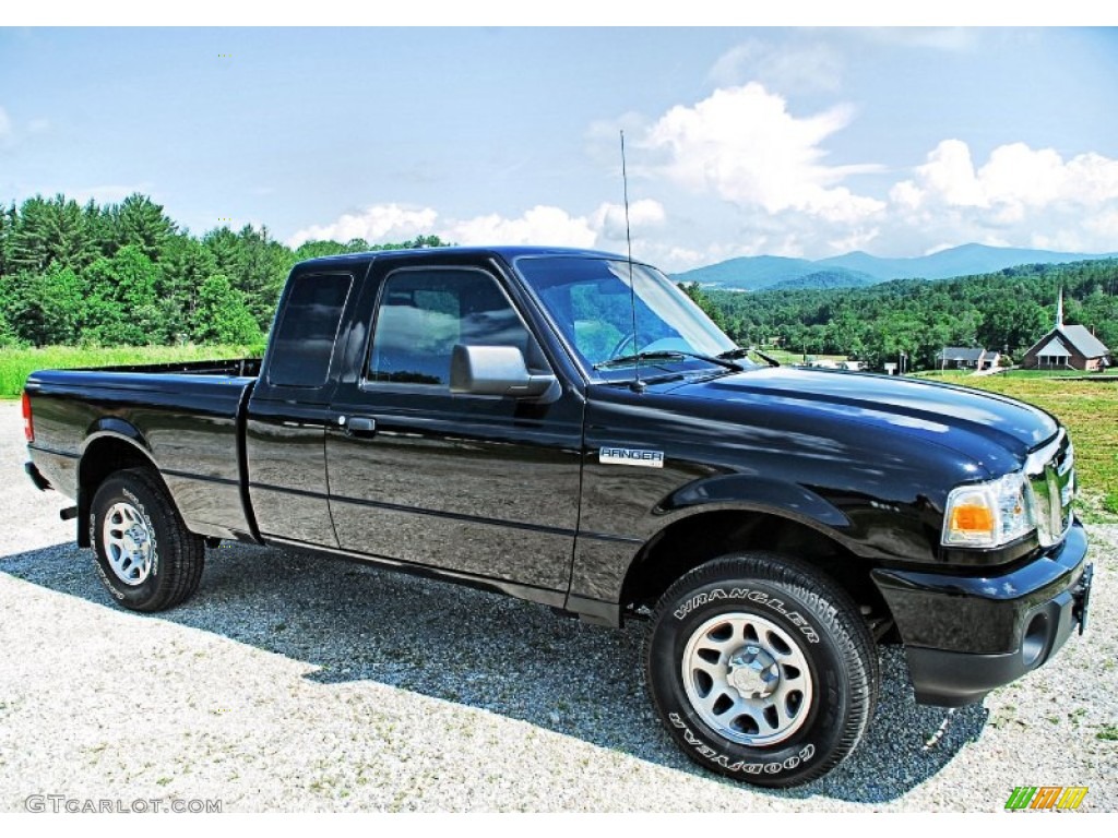 Black 2011 Ford Ranger XLT SuperCab 4x4 Exterior Photo #82729600