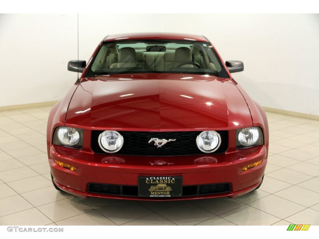 2007 Mustang GT Deluxe Coupe - Redfire Metallic / Medium Parchment photo #2
