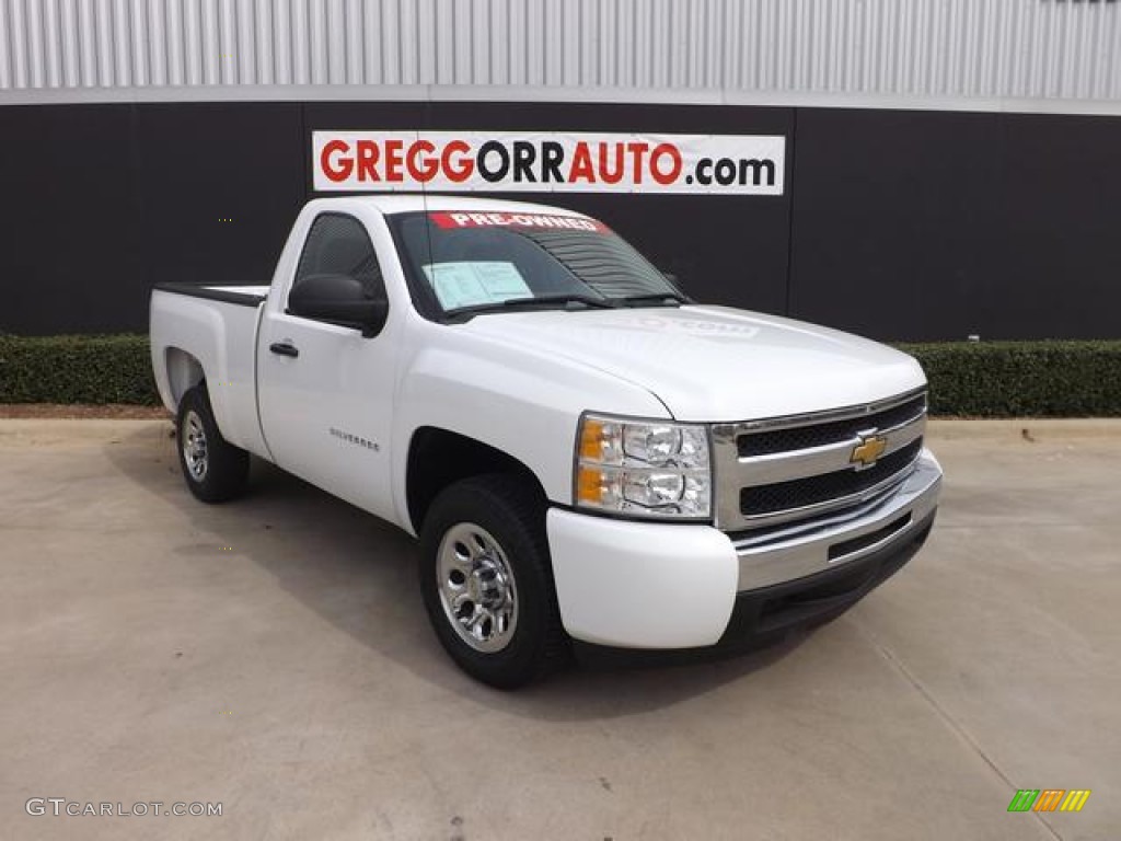 2011 Silverado 1500 LS Regular Cab - Summit White / Dark Titanium photo #1