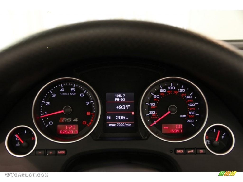 2008 Audi RS4 4.2 quattro Convertible Gauges Photos
