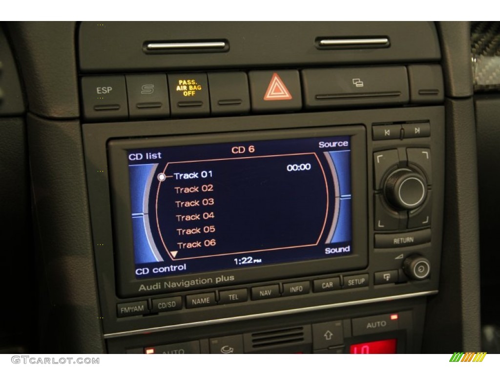 2008 Audi RS4 4.2 quattro Convertible Controls Photo #82730638