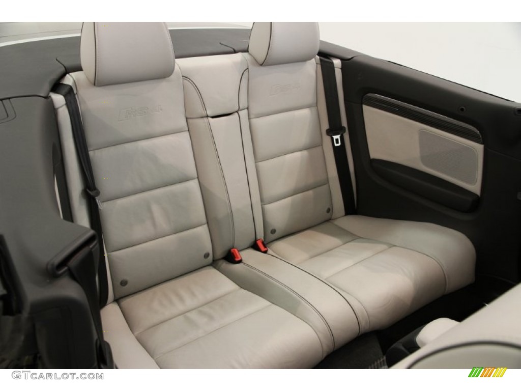 Silver Interior 2008 Audi RS4 4.2 quattro Convertible Photo #82730722