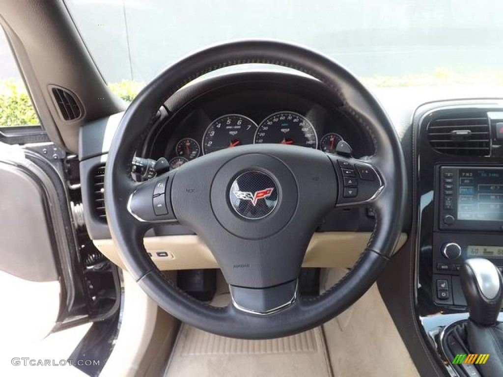 2013 Chevrolet Corvette Coupe Cashmere Steering Wheel Photo #82731004