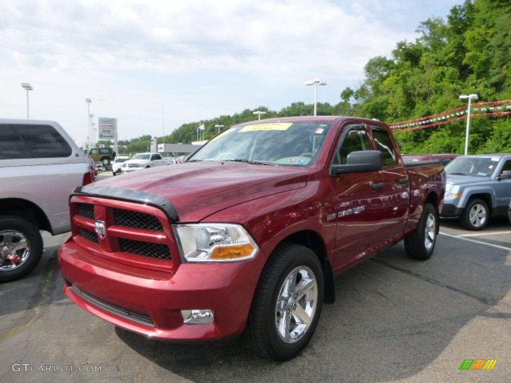 Deep Cherry Red Crystal Pearl Dodge Ram 1500