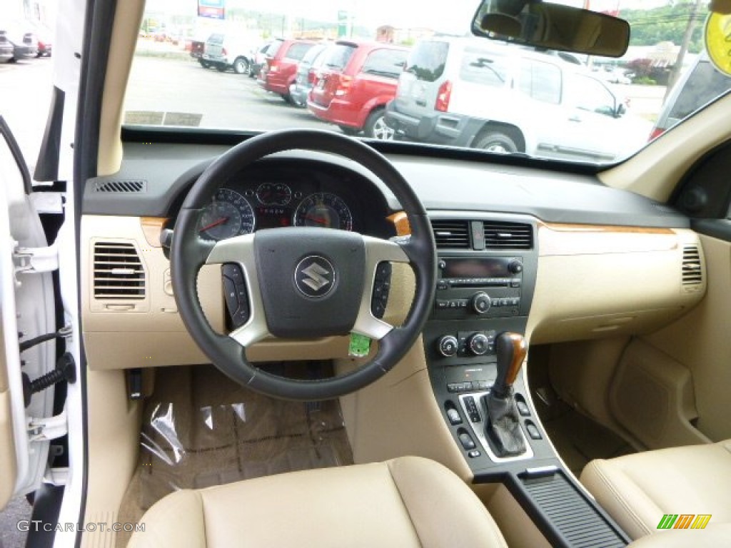 2009 Suzuki XL7 Luxury AWD Beige Dashboard Photo #82731250