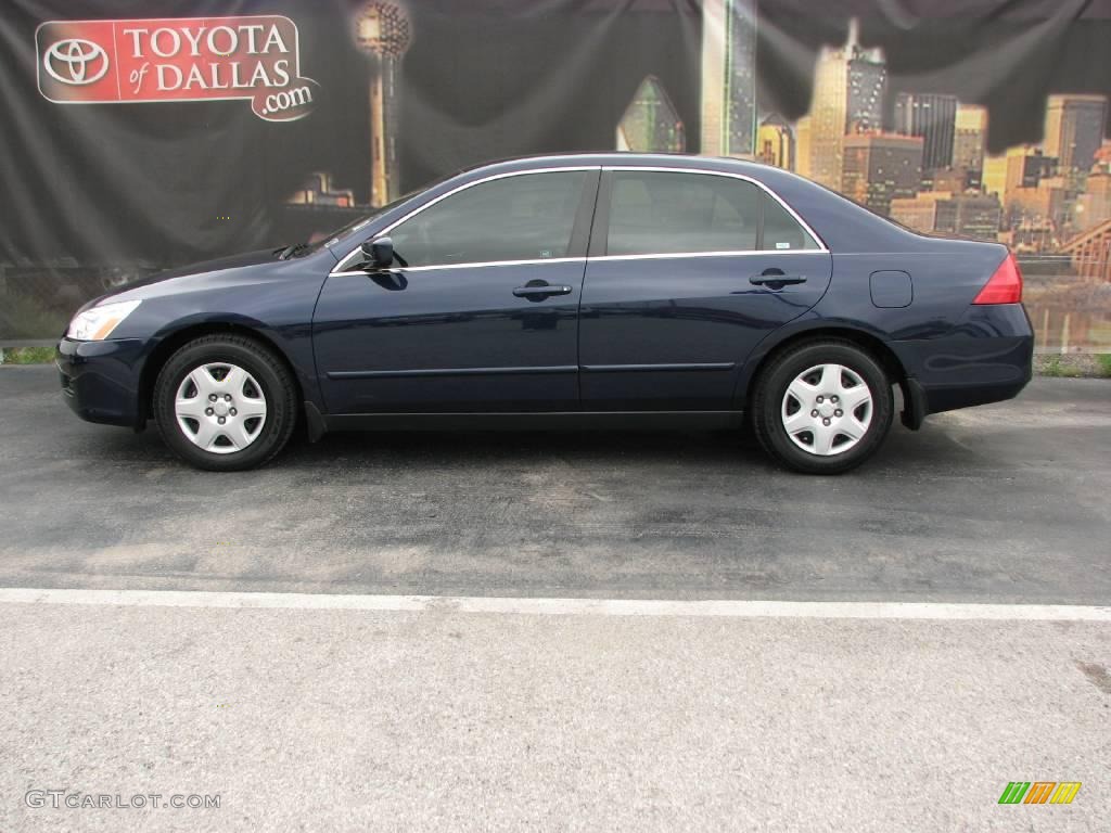2007 Accord LX Sedan - Royal Blue Pearl / Gray photo #1