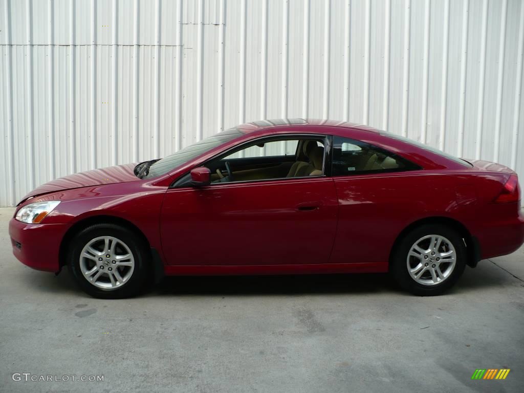 2007 Accord EX Coupe - San Marino Red / Ivory photo #1