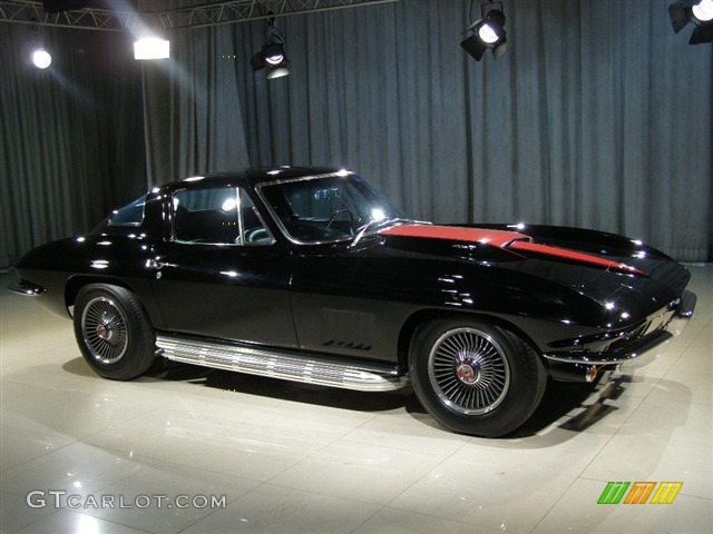 1967 Chevrolet Corvette Stingray, Black / Black, Right Side 1967 Chevrolet Corvette Coupe Parts