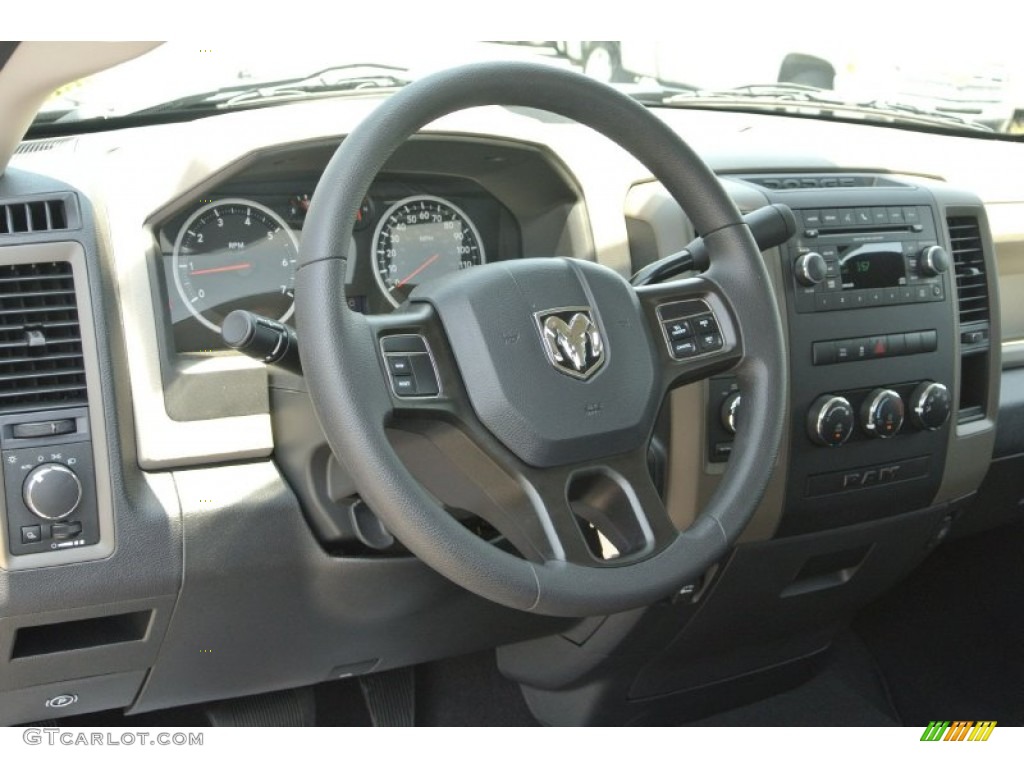 2012 Ram 1500 ST Regular Cab 4x4 - Black / Dark Slate Gray/Medium Graystone photo #23