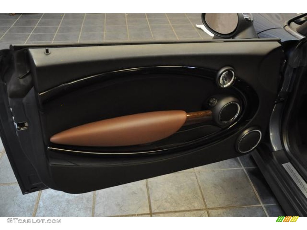 2010 Cooper S Convertible - Horizon Blue Metallic / Lounge Hot Chocolate Leather photo #22