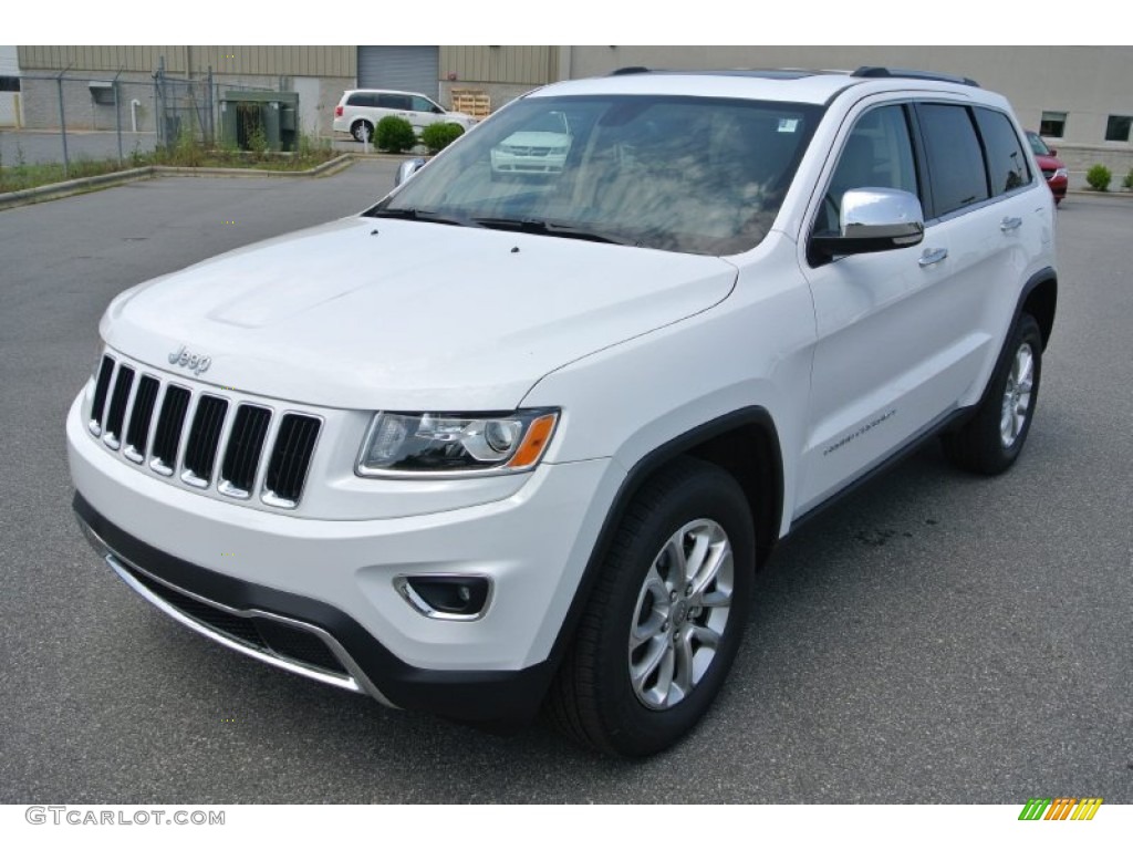 2014 Grand Cherokee Limited - Bright White / New Zealand Black/Light Frost photo #1