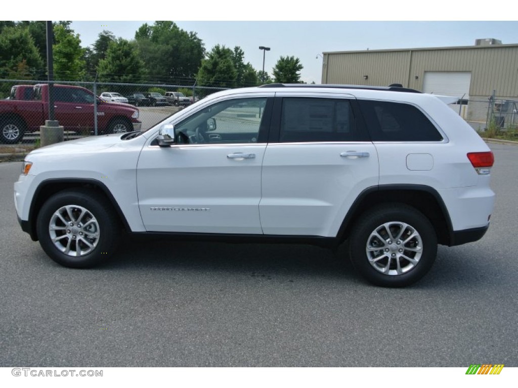 2014 Grand Cherokee Limited - Bright White / New Zealand Black/Light Frost photo #6