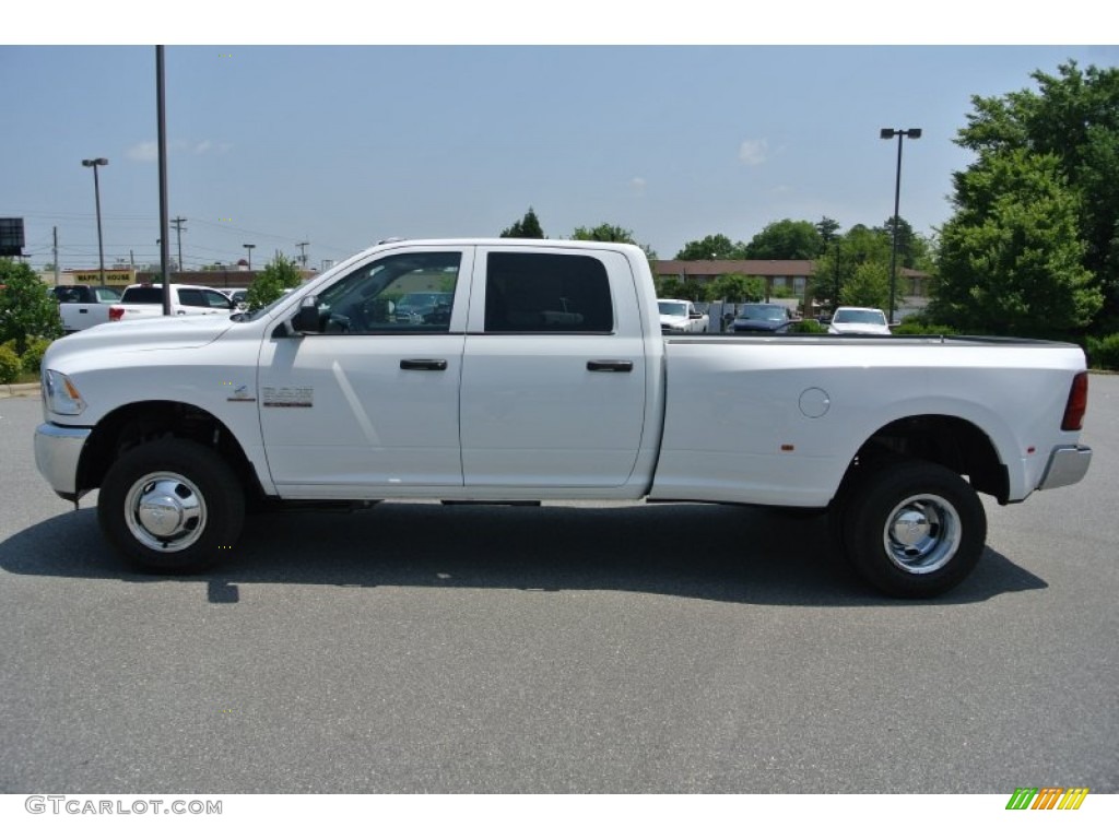 Bright White 2013 Ram 3500 Tradesman Crew Cab 4x4 Dually Exterior Photo #82736209