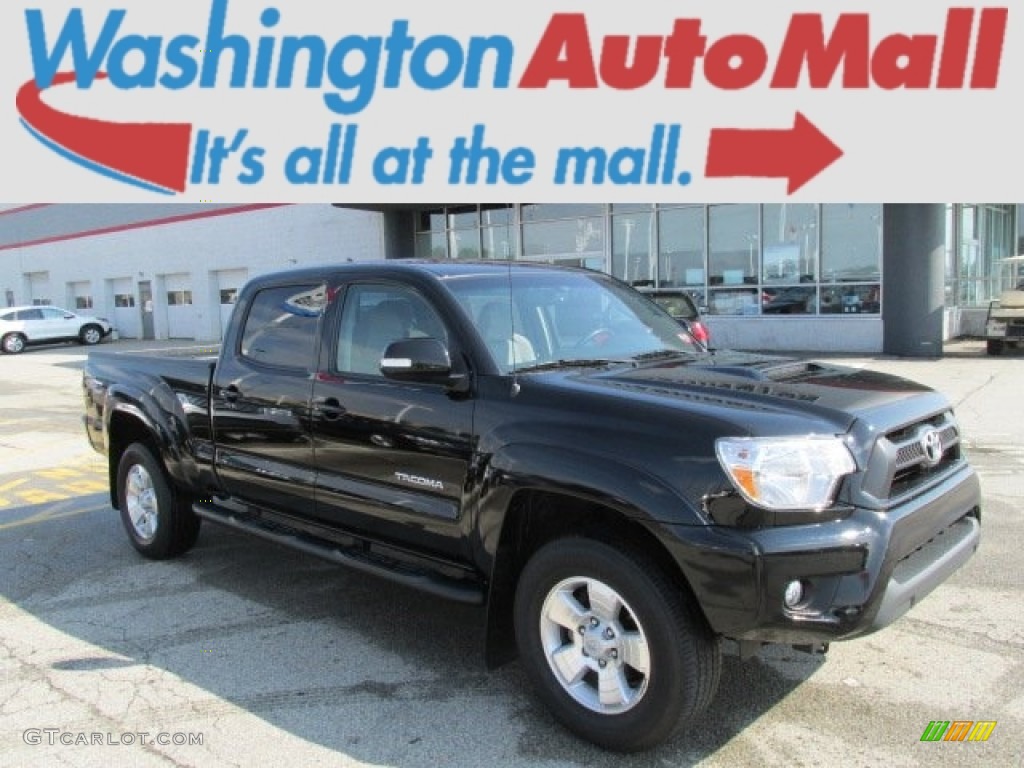 2012 Tacoma V6 TRD Sport Double Cab 4x4 - Black / Graphite photo #1