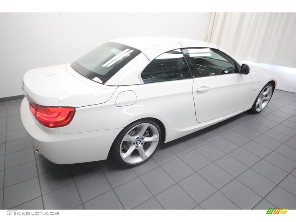 2013 3 Series 335i Convertible - Alpine White / Black photo #8