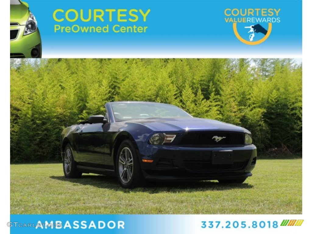 2012 Mustang V6 Convertible - Kona Blue Metallic / Charcoal Black photo #1
