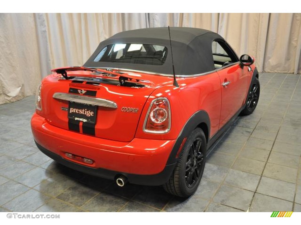 2013 Cooper Roadster - Chili Red / Carbon Black photo #12