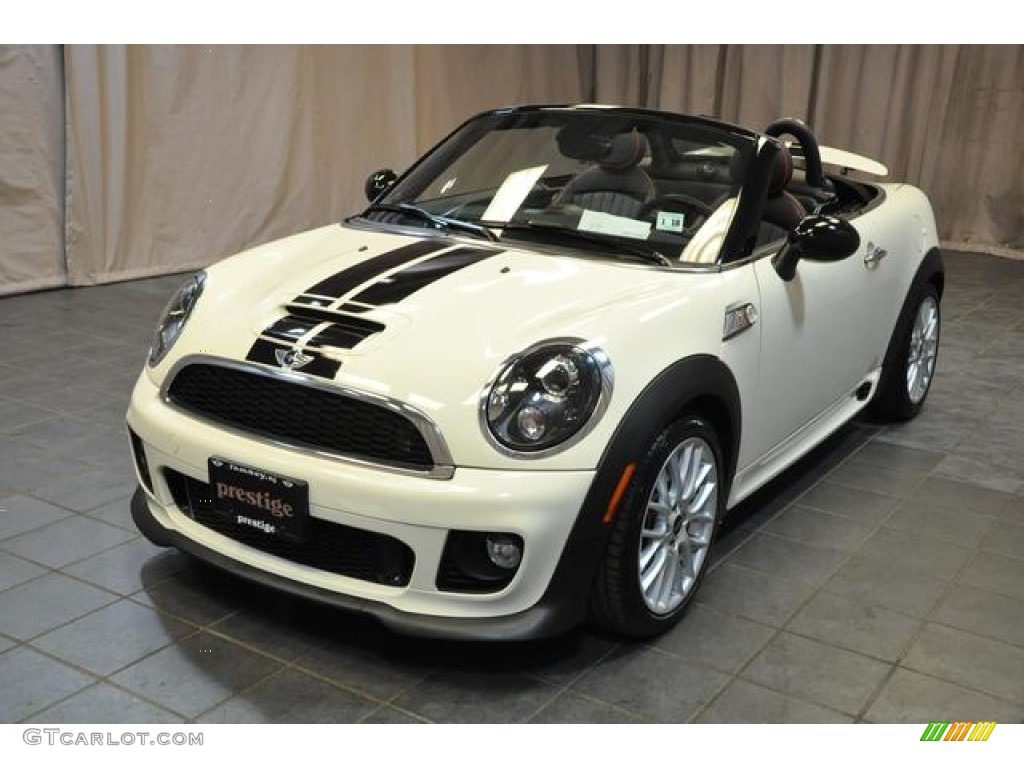 2013 Cooper S Roadster - Pepper White / Championship Lounge Leather/Red Piping photo #1