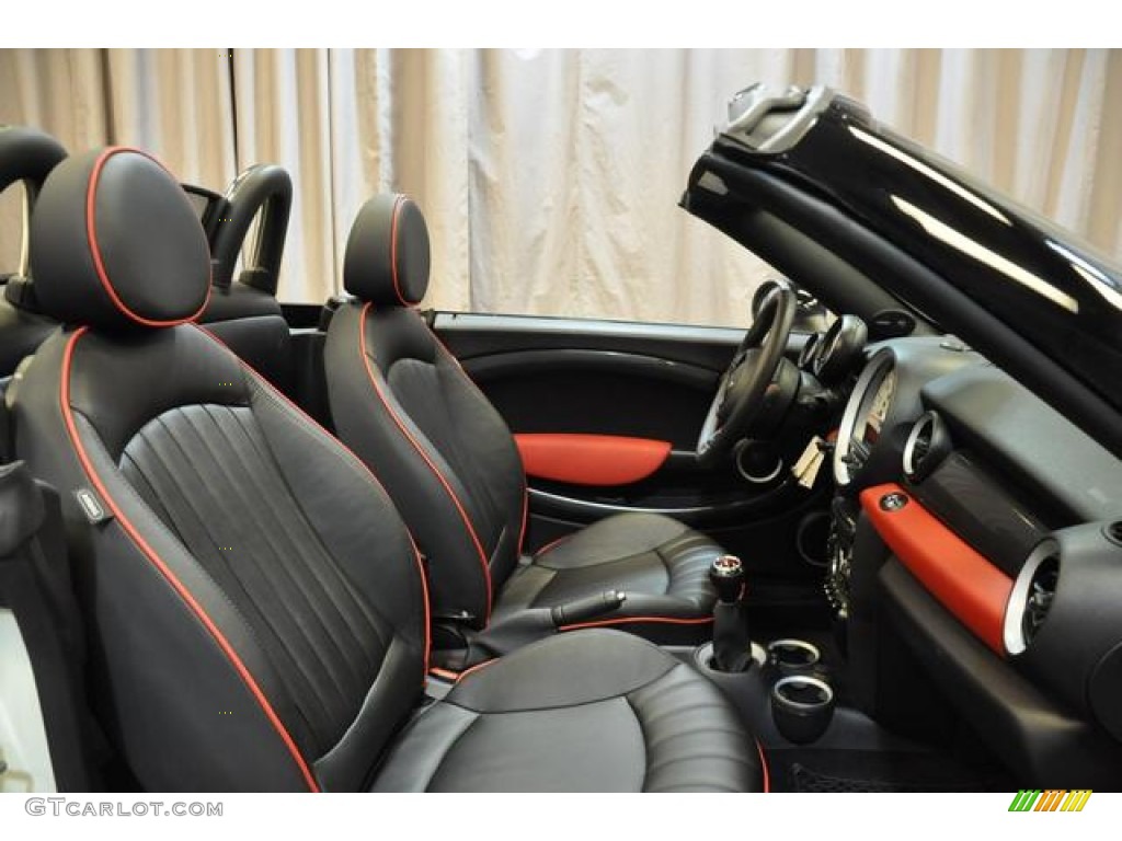 2013 Cooper S Roadster - Pepper White / Championship Lounge Leather/Red Piping photo #7