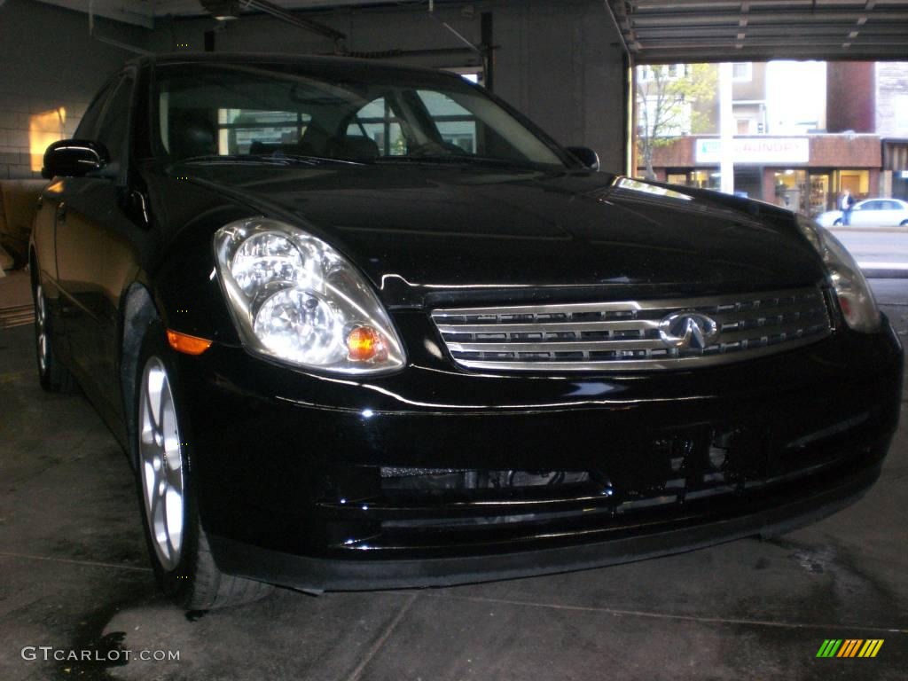 2004 G 35 x Sedan - Black Obsidian / Graphite photo #11