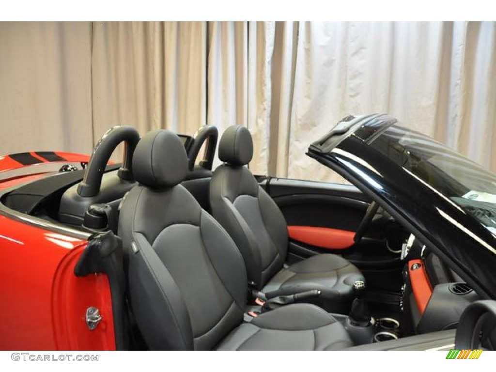 2013 Cooper S Roadster - Chili Red / Carbon Black photo #7
