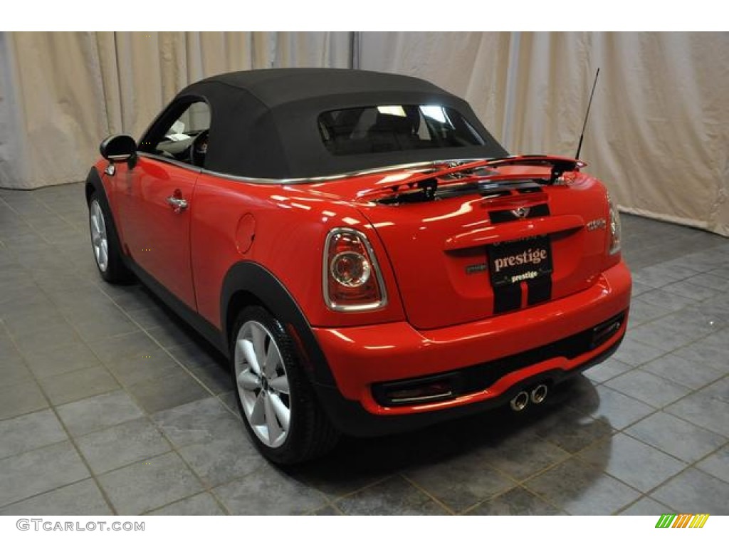 2013 Cooper S Roadster - Chili Red / Carbon Black photo #17