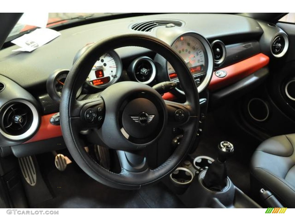 2013 Cooper S Roadster - Chili Red / Carbon Black photo #25