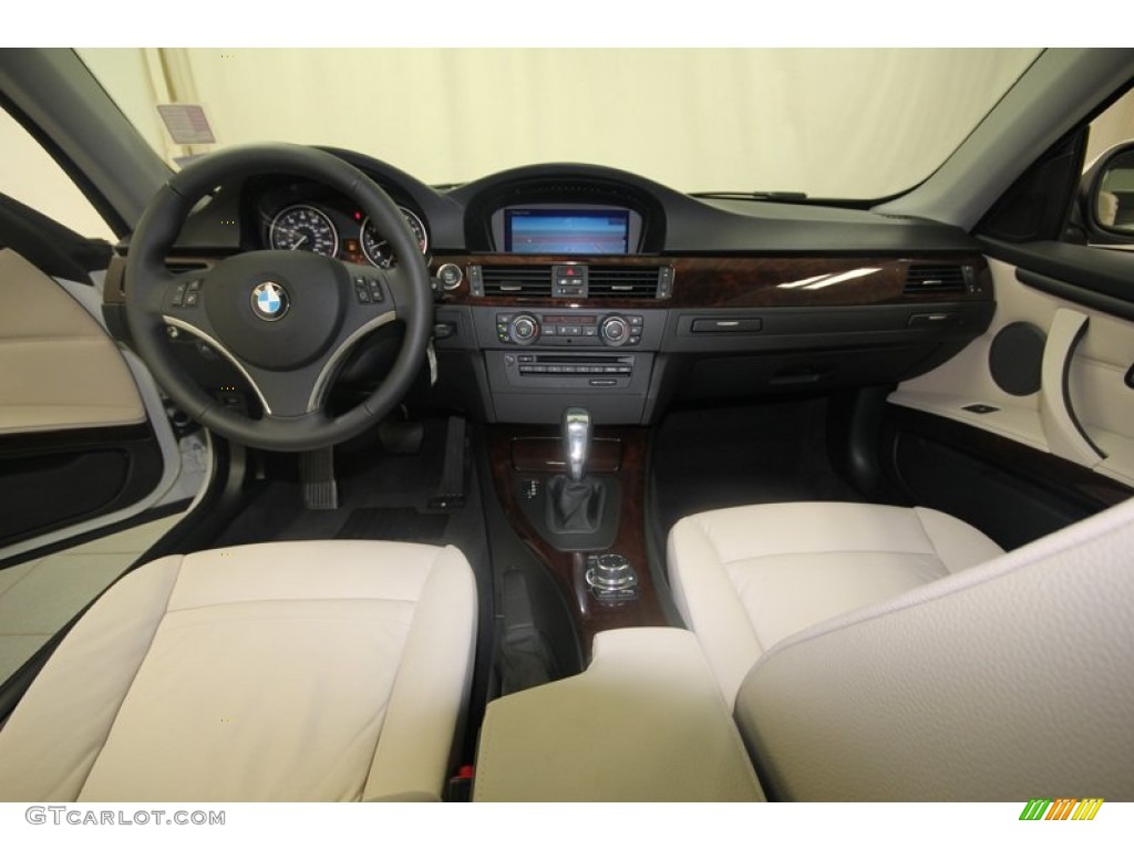 2013 3 Series 328i Coupe - Mineral White Metallic / Oyster photo #3