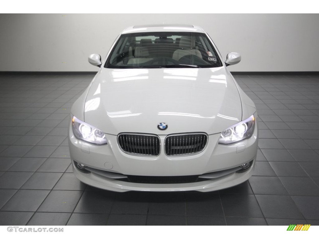 2013 3 Series 328i Coupe - Mineral White Metallic / Oyster photo #6