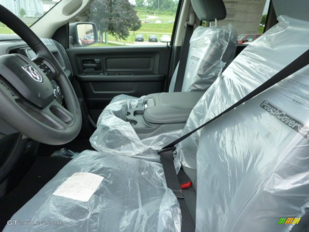 2013 1500 Tradesman Quad Cab 4x4 - Bright Silver Metallic / Black/Diesel Gray photo #13