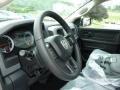 Black/Diesel Gray 2013 Ram 1500 Tradesman Quad Cab 4x4 Steering Wheel