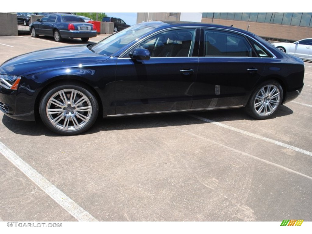 2014 A8 L TDI quattro - Night Blue Pearl Effect / Balao Brown Audi Design Selection photo #5