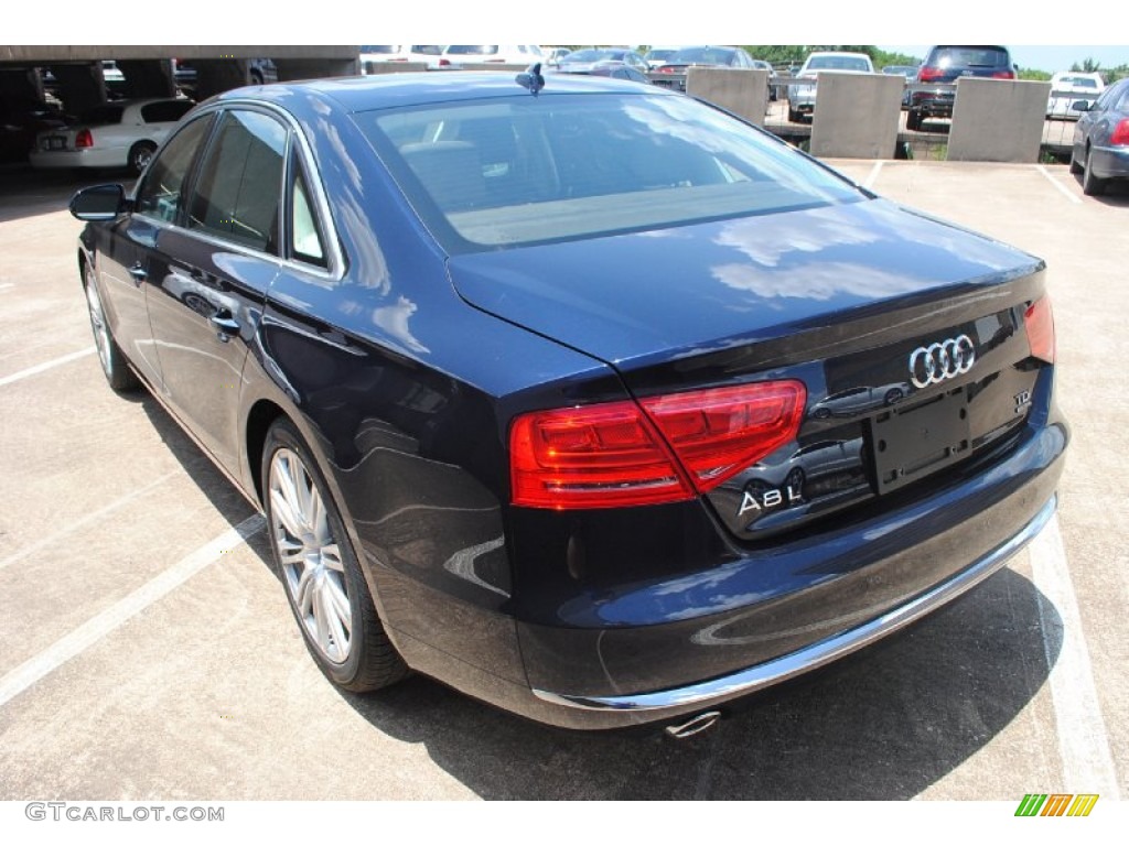 2014 A8 L TDI quattro - Night Blue Pearl Effect / Balao Brown Audi Design Selection photo #6