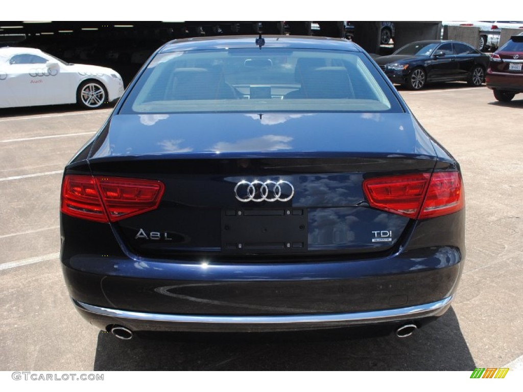 2014 A8 L TDI quattro - Night Blue Pearl Effect / Balao Brown Audi Design Selection photo #7