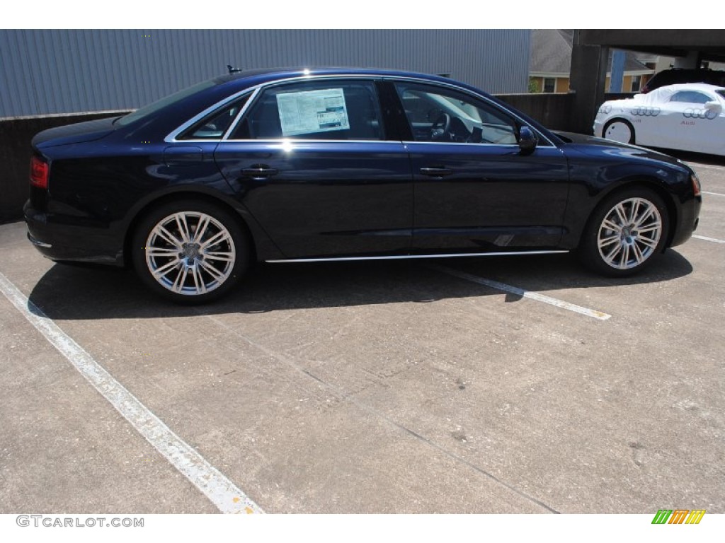 2014 A8 L TDI quattro - Night Blue Pearl Effect / Balao Brown Audi Design Selection photo #10