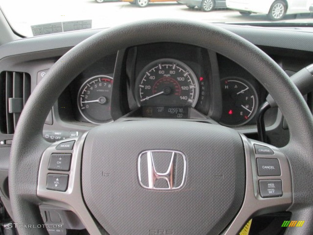 2013 Honda Ridgeline RTS Gray Steering Wheel Photo #82743367