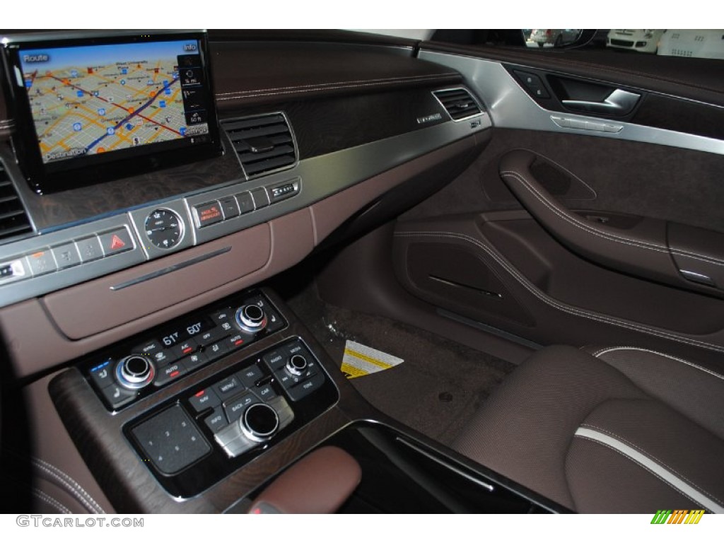 Balao Brown Audi Design Selection Interior 2014 Audi A8 L TDI quattro Photo #82743463